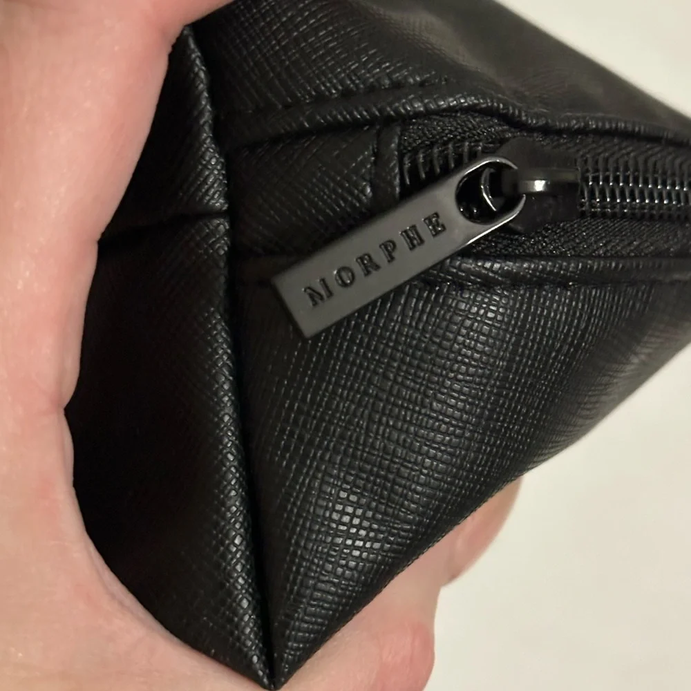 Morphe black makeup brush bag, set 